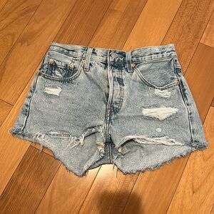 Levi's 501 Washed Jean Shorts